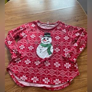 Snowman holiday Christmas shirt